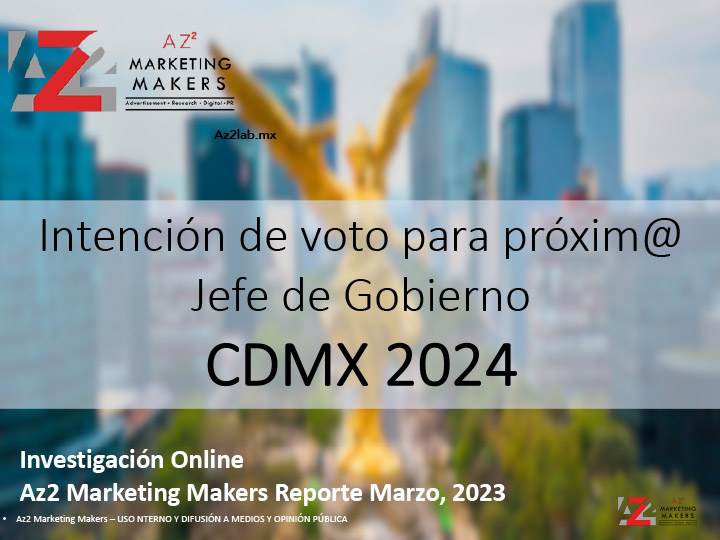 INTENCION VOTO PARA PRÓXIMO JEFE DE GOBIERNO DE LA CDMX-MARZO 2023